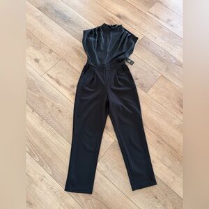 NWT Express High Neck, Sleeveless Women’s Jumpsuit, Black, Sz Small